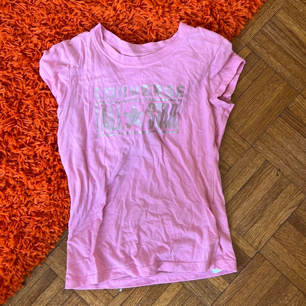 Pink Converse All Star Baby Tee